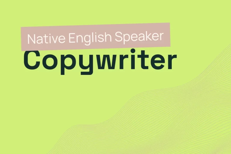 Native English Speaker Copywriter