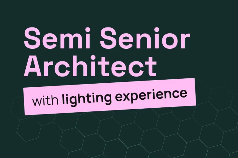 Semi Senior Architect with Lighting Experience