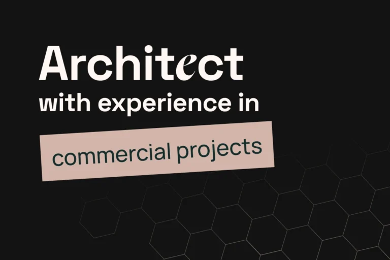 Architect with experience in Commercial Projects