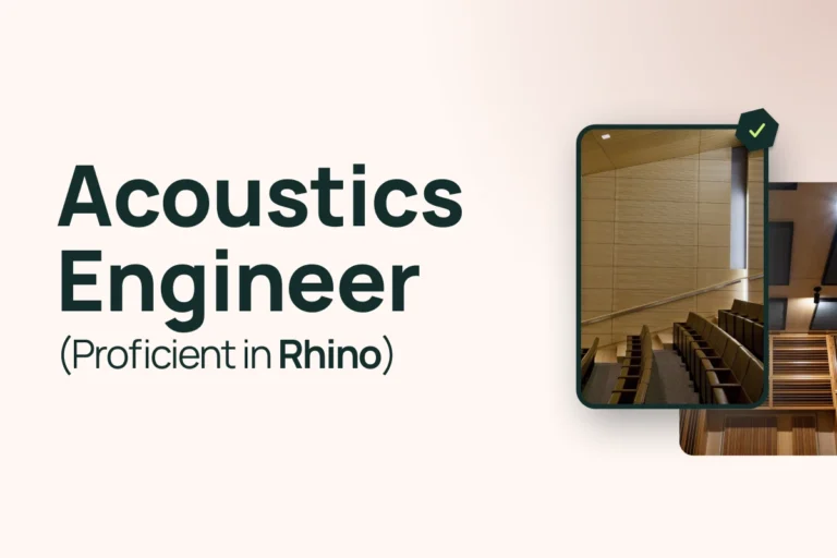 Acoustics Engineer (proficient in Rhino)