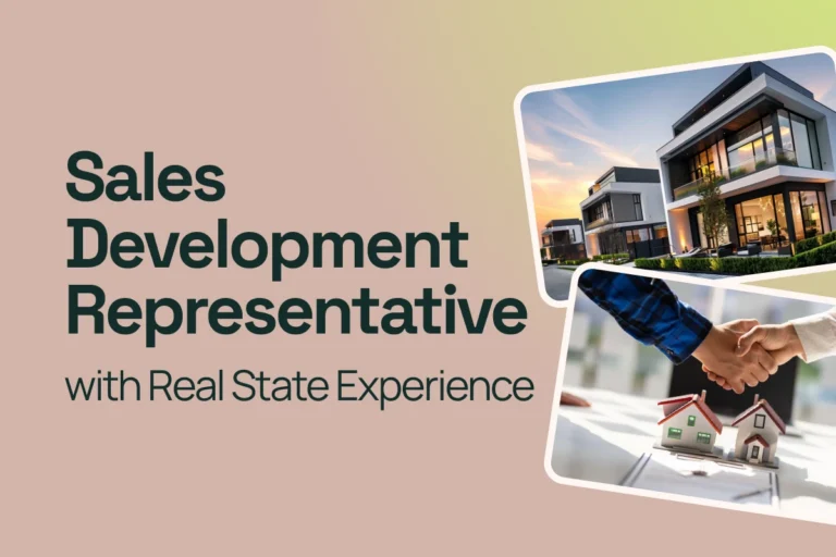 Sales Developer with Real State Experience